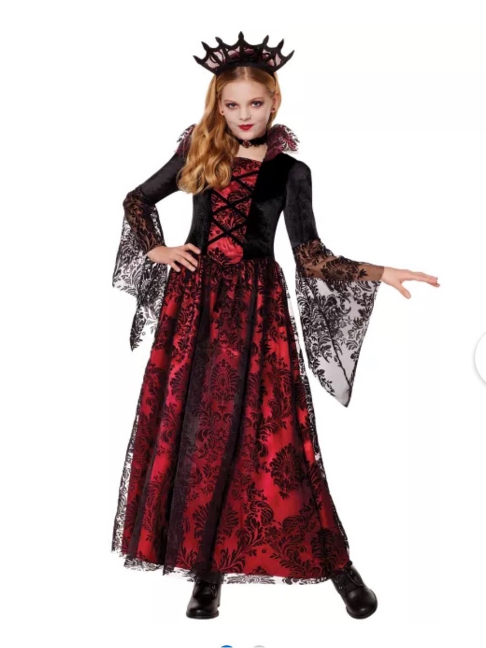 Kids Vampire Queen Costume Size 8-10